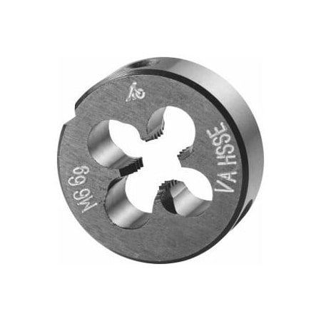 Holex M6X1 HSS-E Round Die, for High Tensile Steels, Closed/Pre-Slit Form 140460 M6